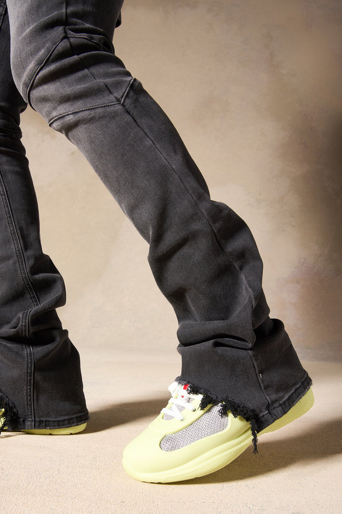 "NICKEL" Stacked Jeans