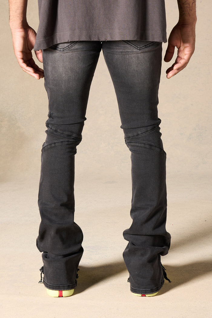 "NICKEL" Stacked Jeans