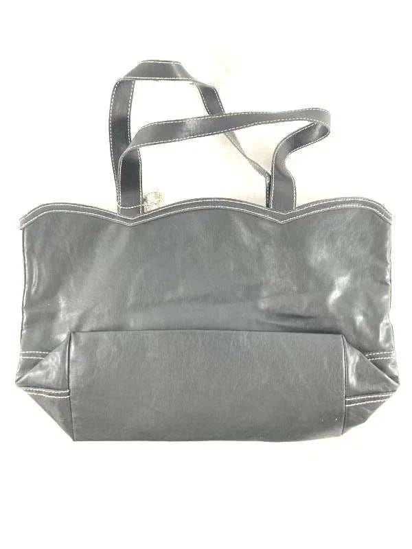 Nine & Co. Black & White Handbag – Chic Women's Purse, 17.25" Wide, Good Condition