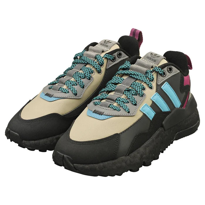 adidas Nite Jogger Winterized Mens Fashion Sneakers in Black Grey - image 8