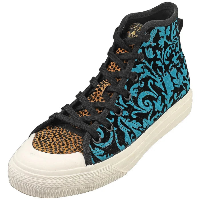 adidas Nizza Hi Rf Mens Fashion Sneakers in Black Multicolour - image 1