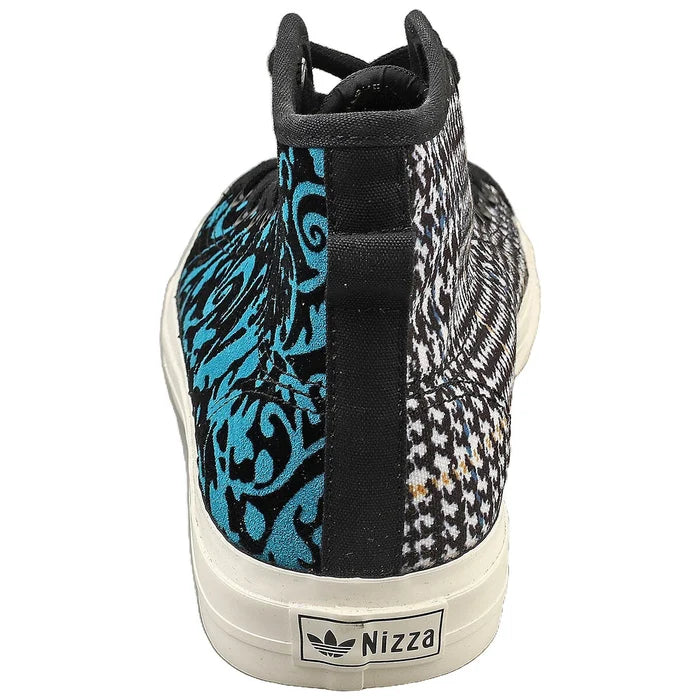 adidas Nizza Hi Rf Mens Fashion Sneakers in Black Multicolour - image 4