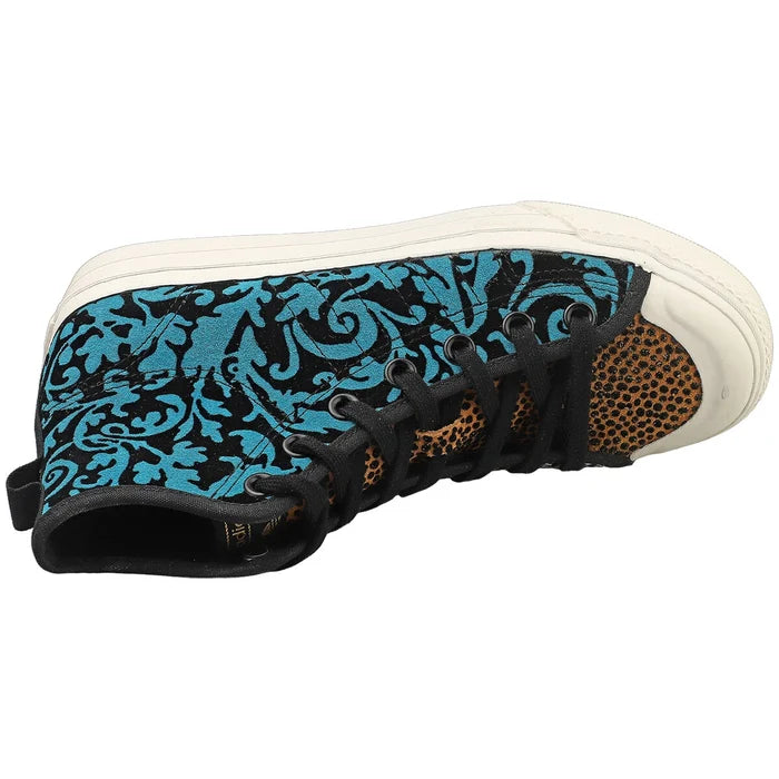 adidas Nizza Hi Rf Mens Fashion Sneakers in Black Multicolour - image 7