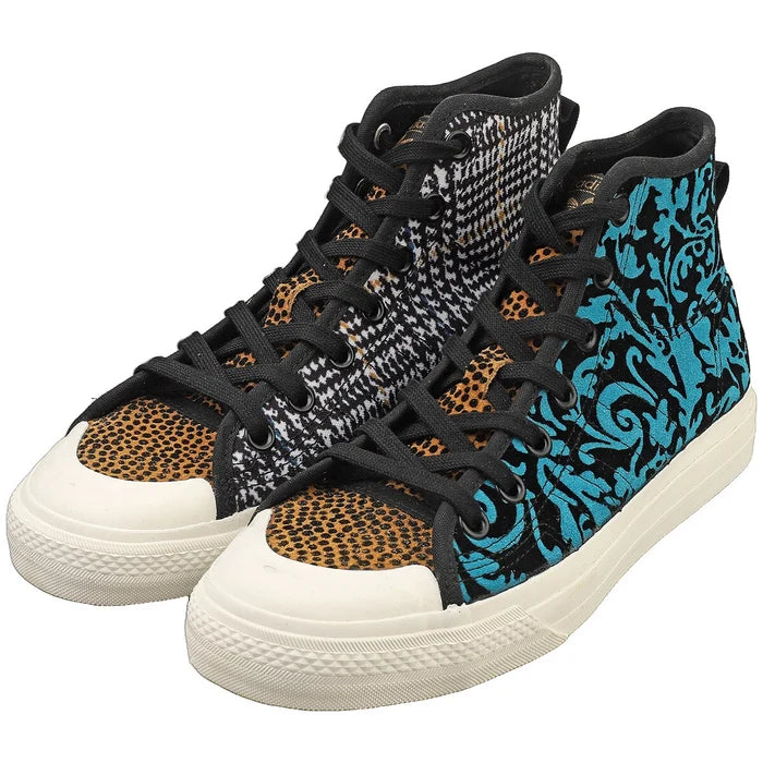 adidas Nizza Hi Rf Mens Fashion Sneakers in Black Multicolour - image 8