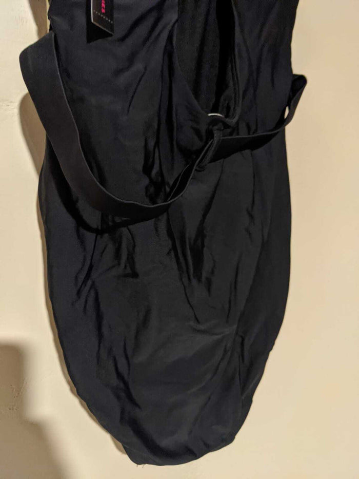 No Boundaries 1 PC Removable Cups Black Swimsuit w/Buckle