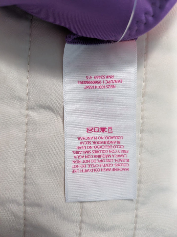 No Boundaries Medium 7-9 Swim Top Reversible Purple Dune Supercharge Pink