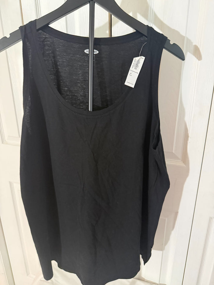 Old Navy Everywear Sleeveless Shirt/Blouse Black