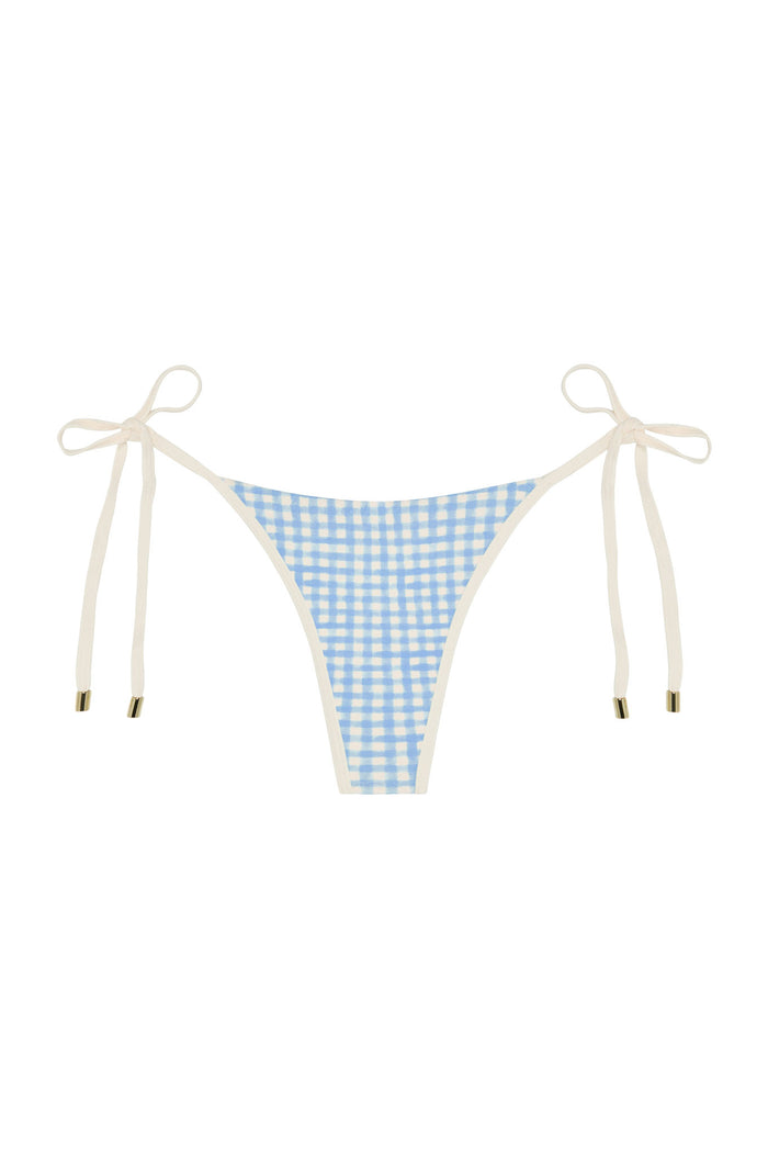 Palma Thong Colorblock - Sky Gingham