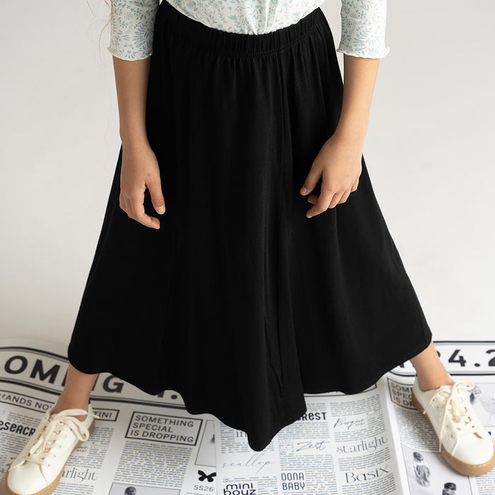 PANELED MAXI SKIRT