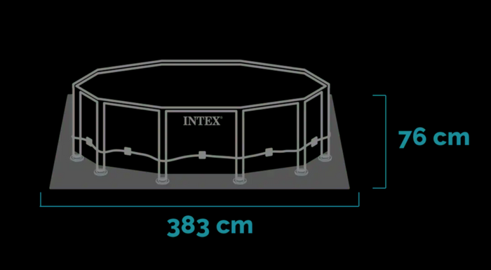 Piscina Intex Metal Frame cu cadru metalic d=366 cm, inaltime 76cm 28212