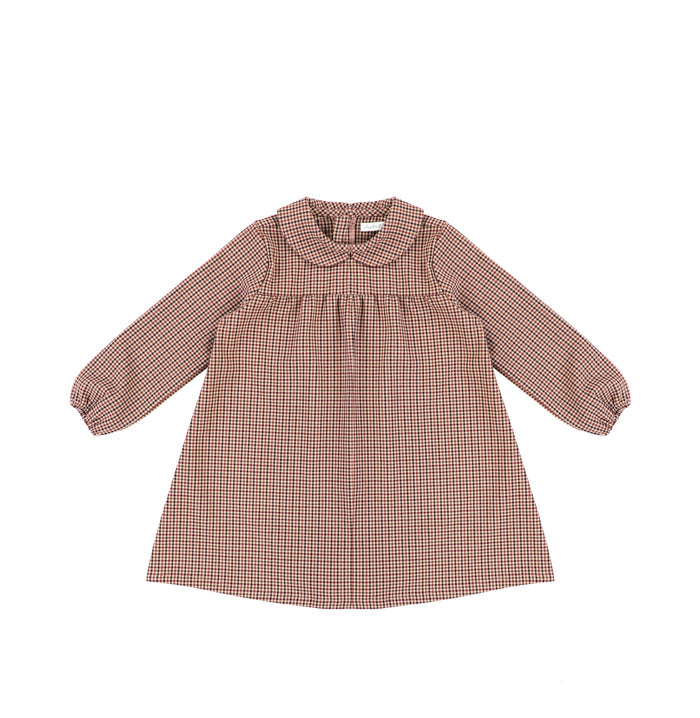 PLAID COLLAR DRESS