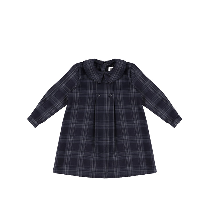 PLAID COLLAR DRESS