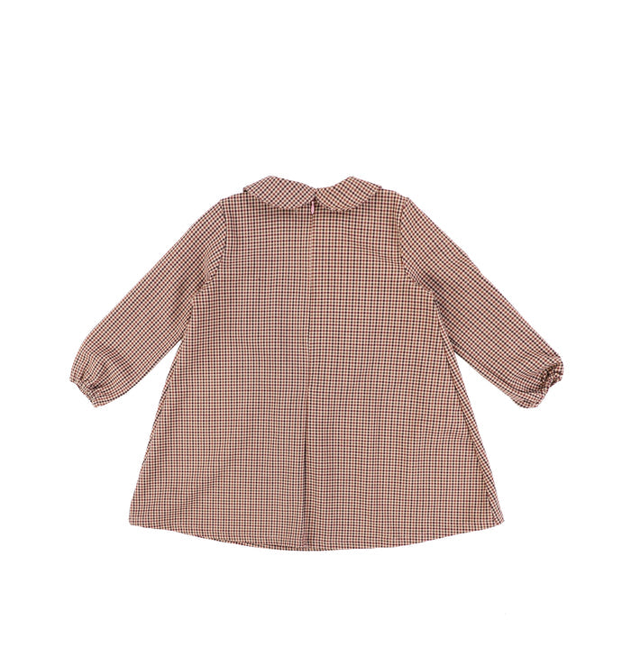 PLAID COLLAR DRESS