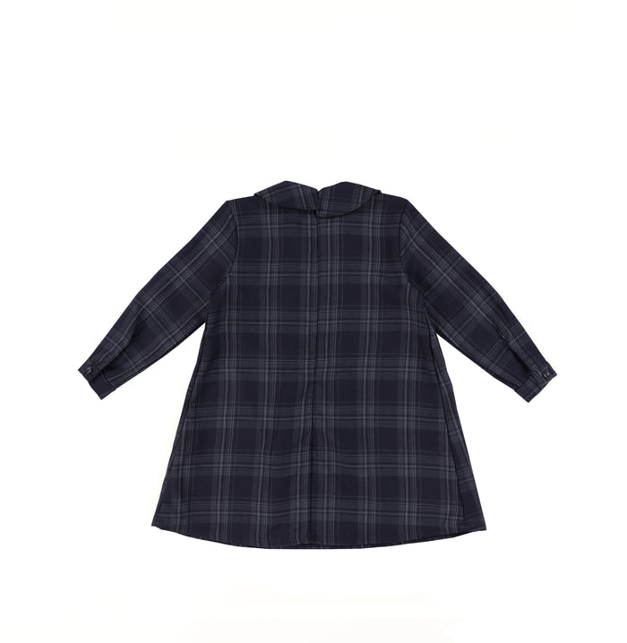 PLAID COLLAR DRESS