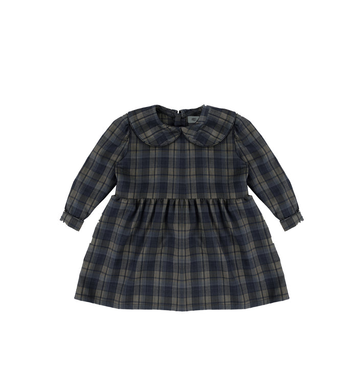 PLAID COLLAR DRESS
