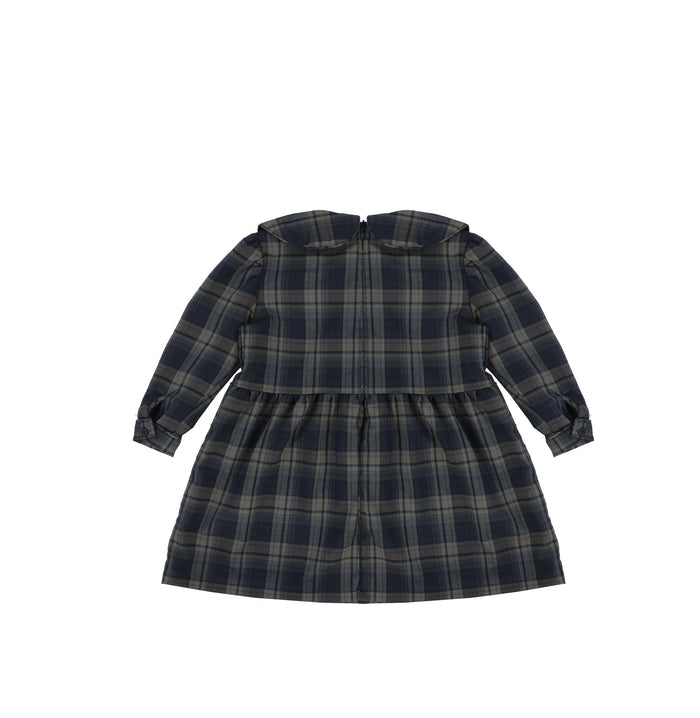 PLAID COLLAR DRESS