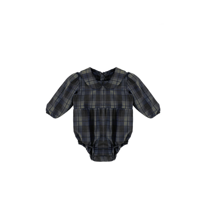 PLAID COLLAR ROMPER