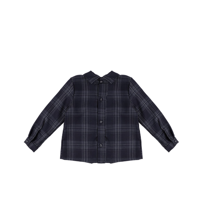 PLAID COLLAR SHIRT