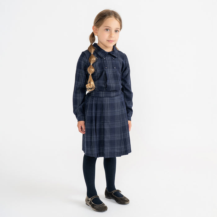PLAID COLLAR SHIRT