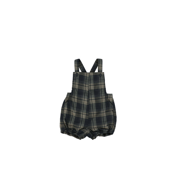 PLAID OVERALL ROMPER