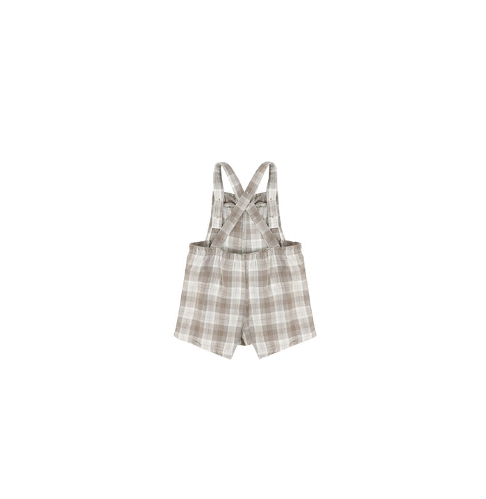 PLAID OVERALLS