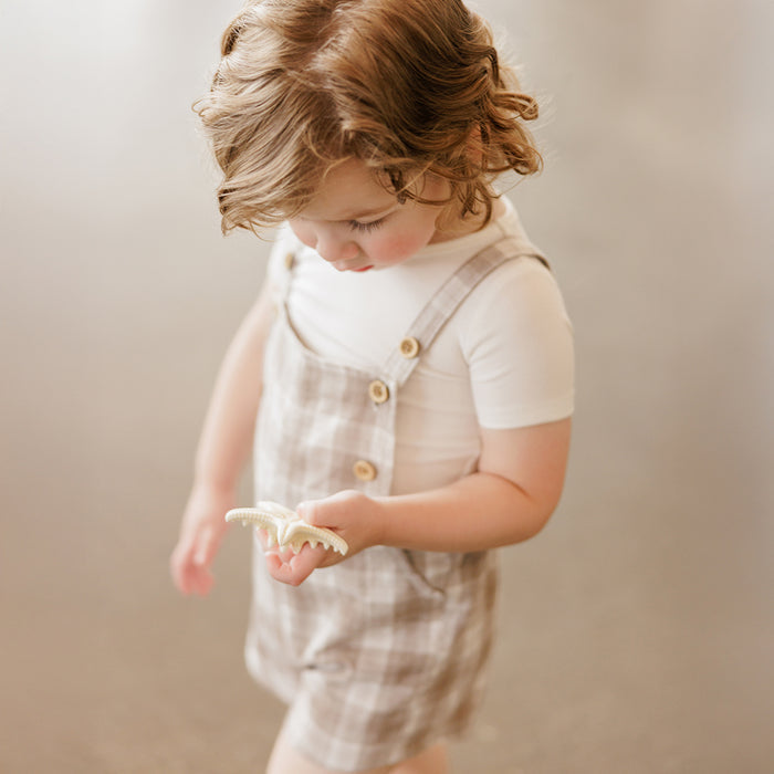 PLAID OVERALLS