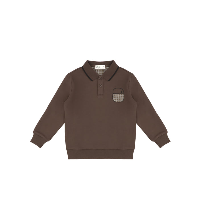 PLAID PATCH POLO