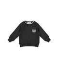 PLAID PATCH SWEATSHIRT