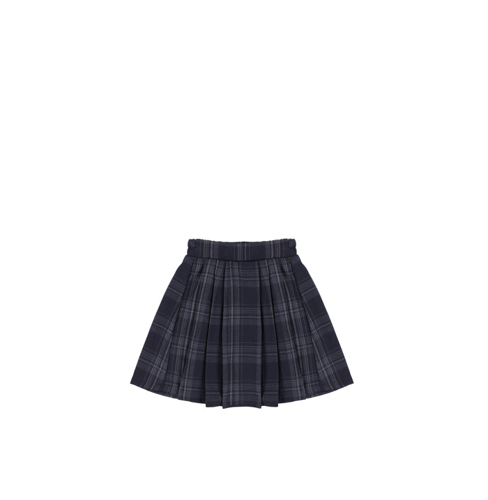 PLAID PLEATED SKIRT