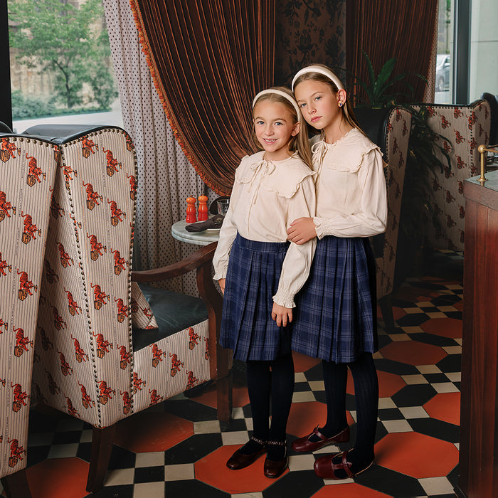 PLAID PLEATED SKIRT