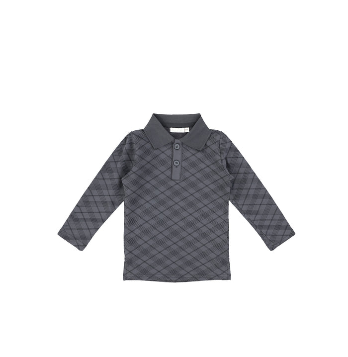 PLAID POLO SHIRT