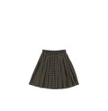 PLEATED GINGHAM SKIRT