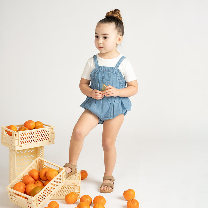 PLEATED ROMPER