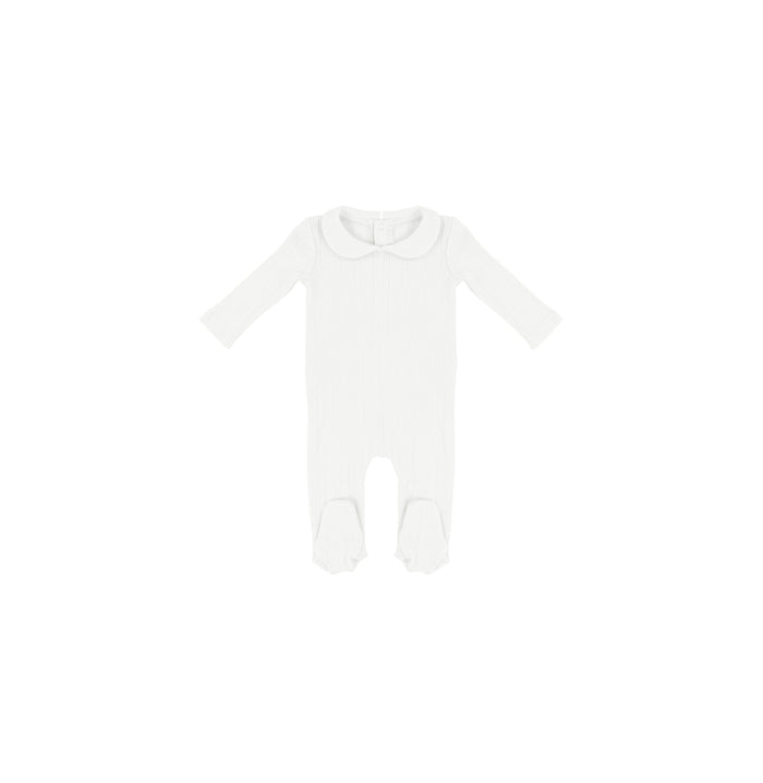 POINTELLE COLLAR FOOTIE