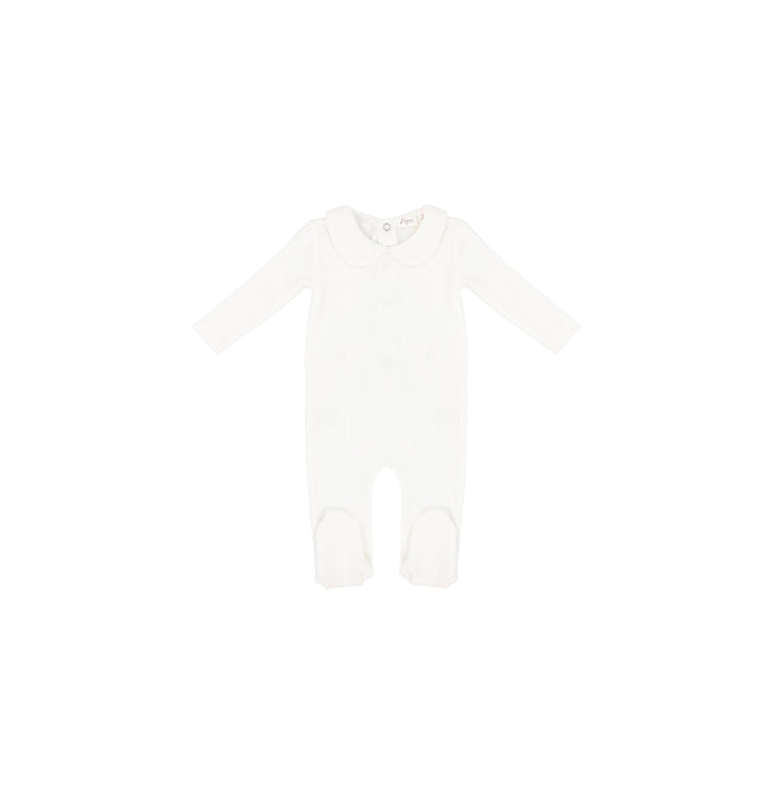 POINTELLE COLLAR FOOTIE