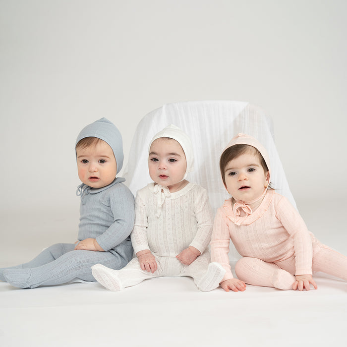 POINTELLE COLLAR FOOTIE