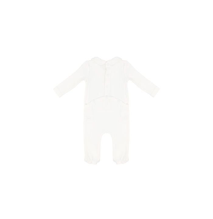POINTELLE COLLAR FOOTIE