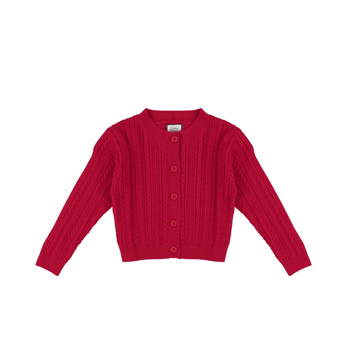 POINTELLE KNIT CARDIGAN