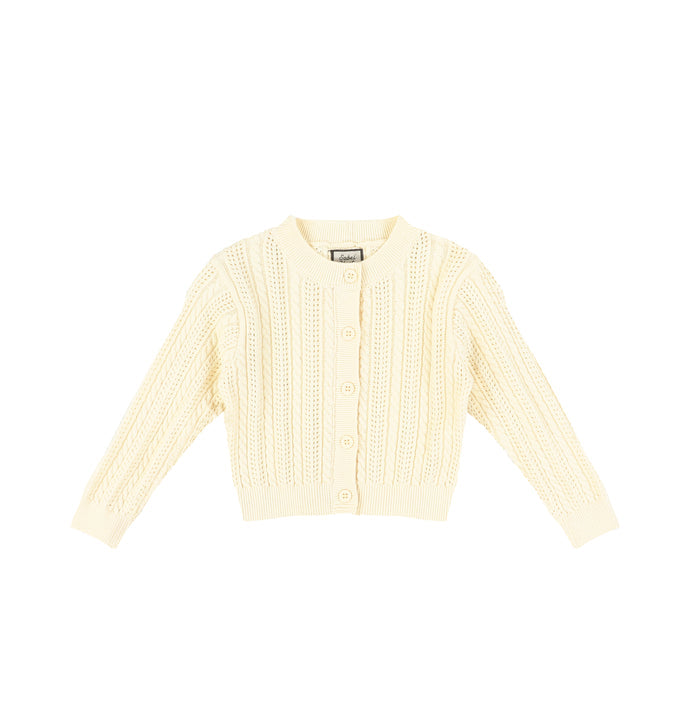 POINTELLE KNIT CARDIGAN