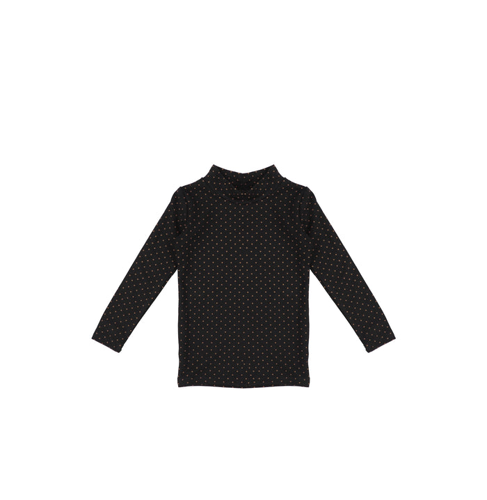 POLKA DOT MOCKNECK