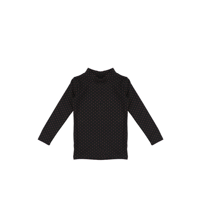 POLKA DOT MOCKNECK