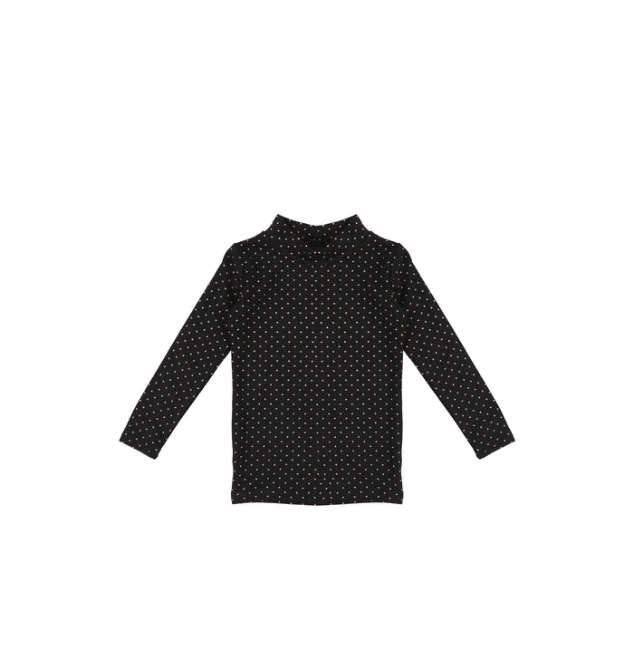 POLKA DOT MOCKNECK
