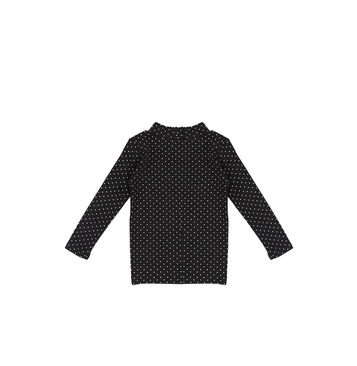 POLKA DOT MOCKNECK