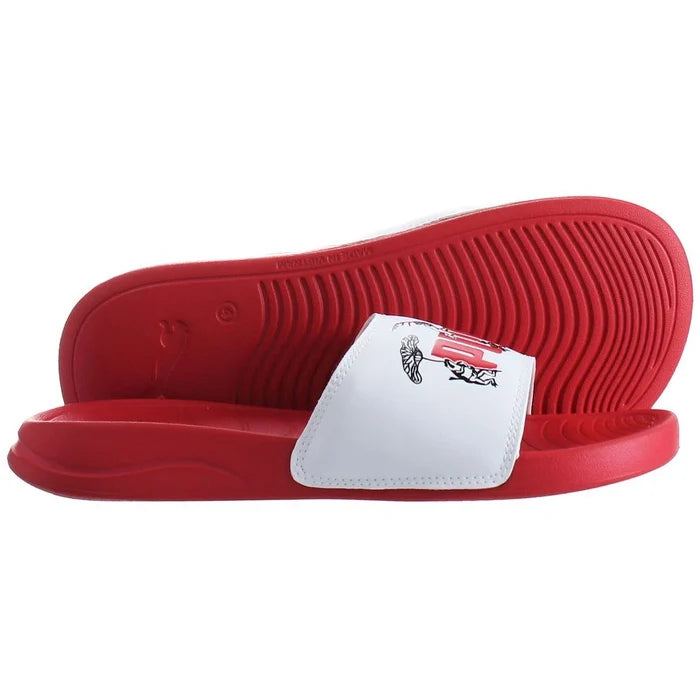 Puma Popcat Tokyo Mens White/Red Sliders - image 4