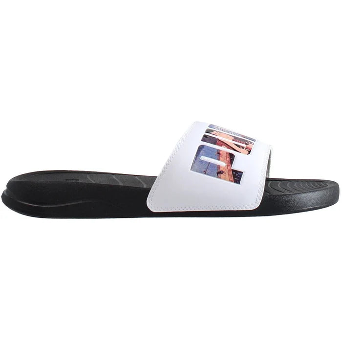 Puma Popcat Ukiyoe Mens White/Black Sliders - image 1