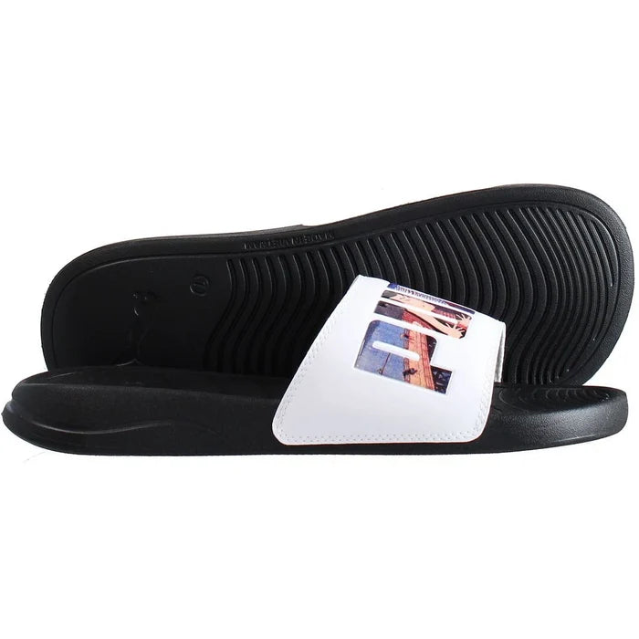 Puma Popcat Ukiyoe Mens White/Black Sliders - image 4