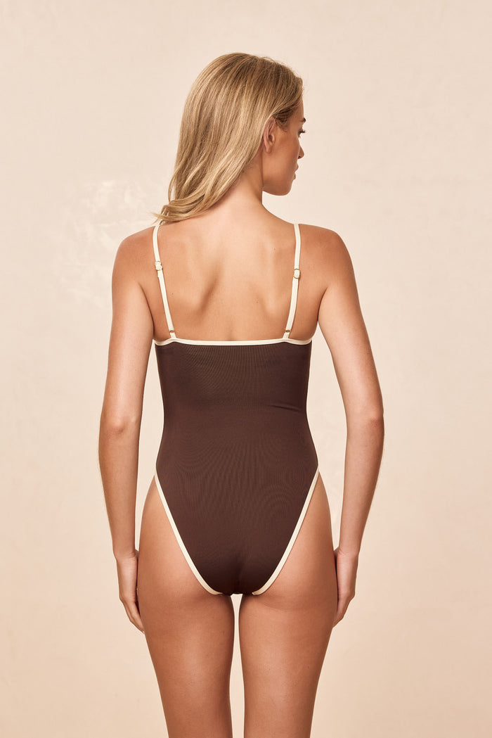 Ravello One Piece - Espresso/Ivory