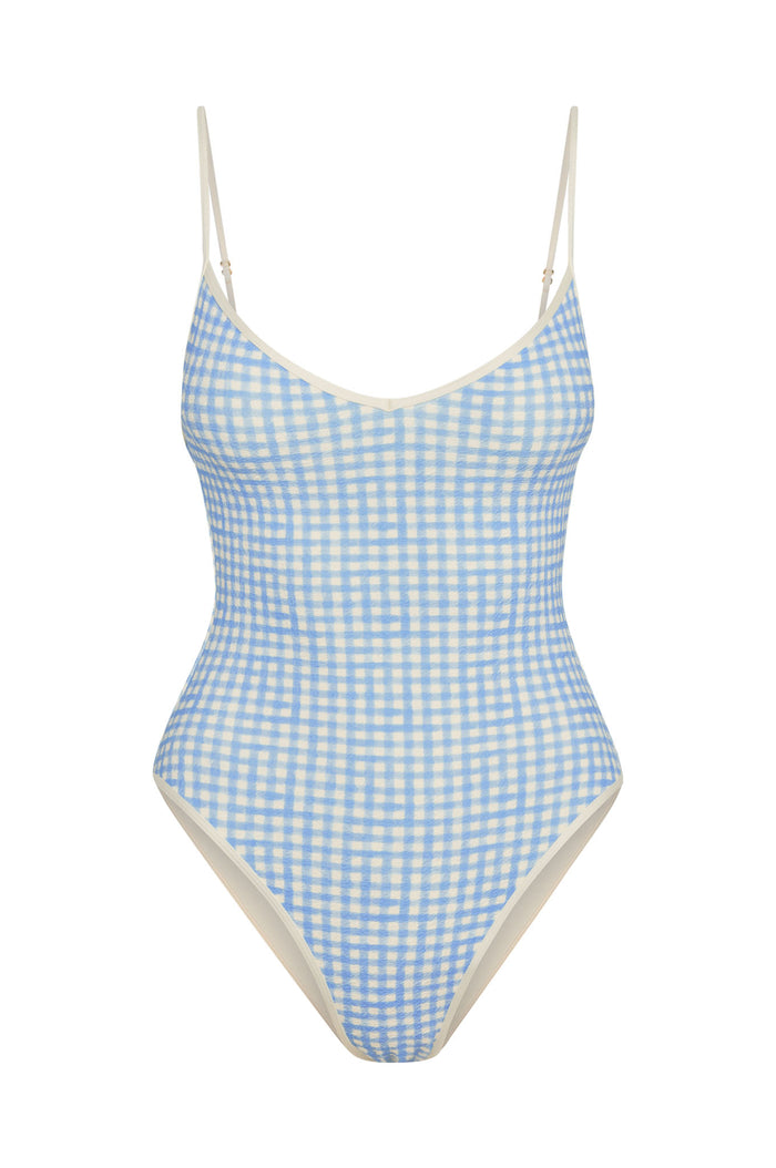 Ravello One Piece - Sky Gingham