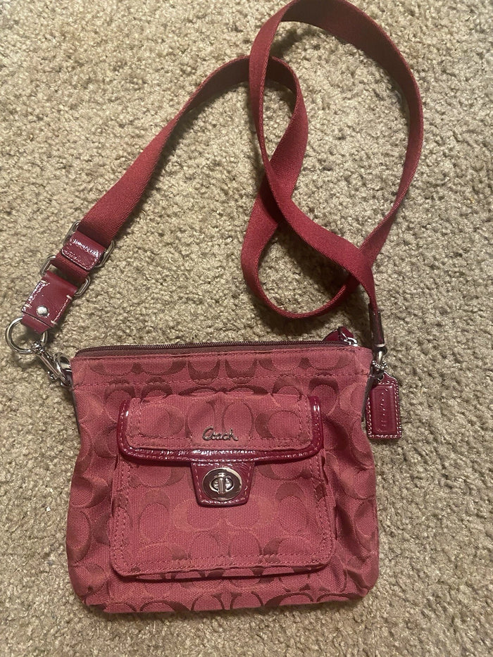 Coach Red Crossbody Bag – Women's Designer Handbag Purse, Pre-Owned