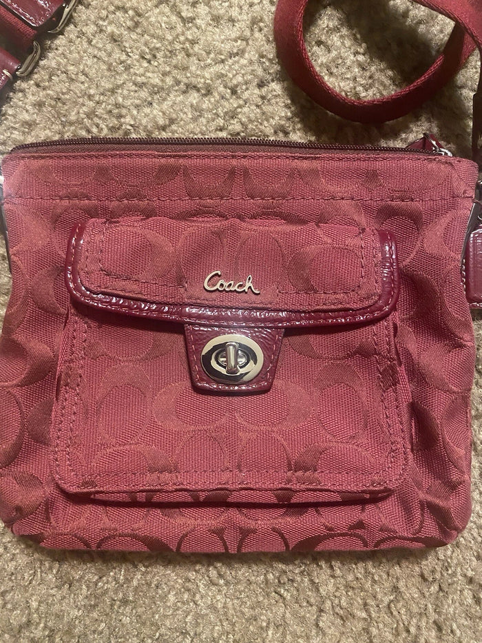 Coach Red Crossbody Bag – Women's Designer Handbag Purse, Pre-Owned